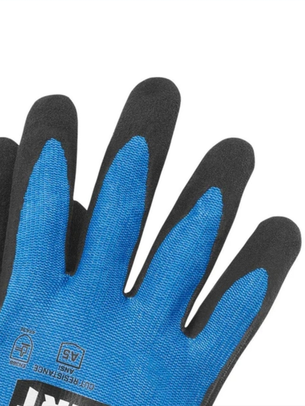 HART Blue Black Cut Resistant Work Gloves - Picture 3 of 7